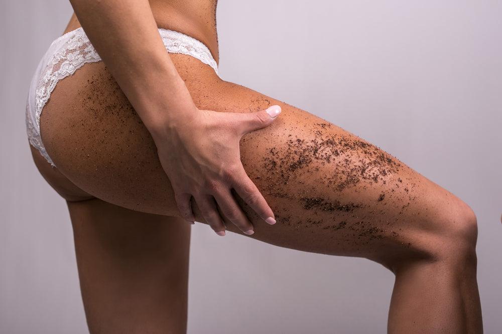 learn how to make a coffee scrub for cellulite reduction