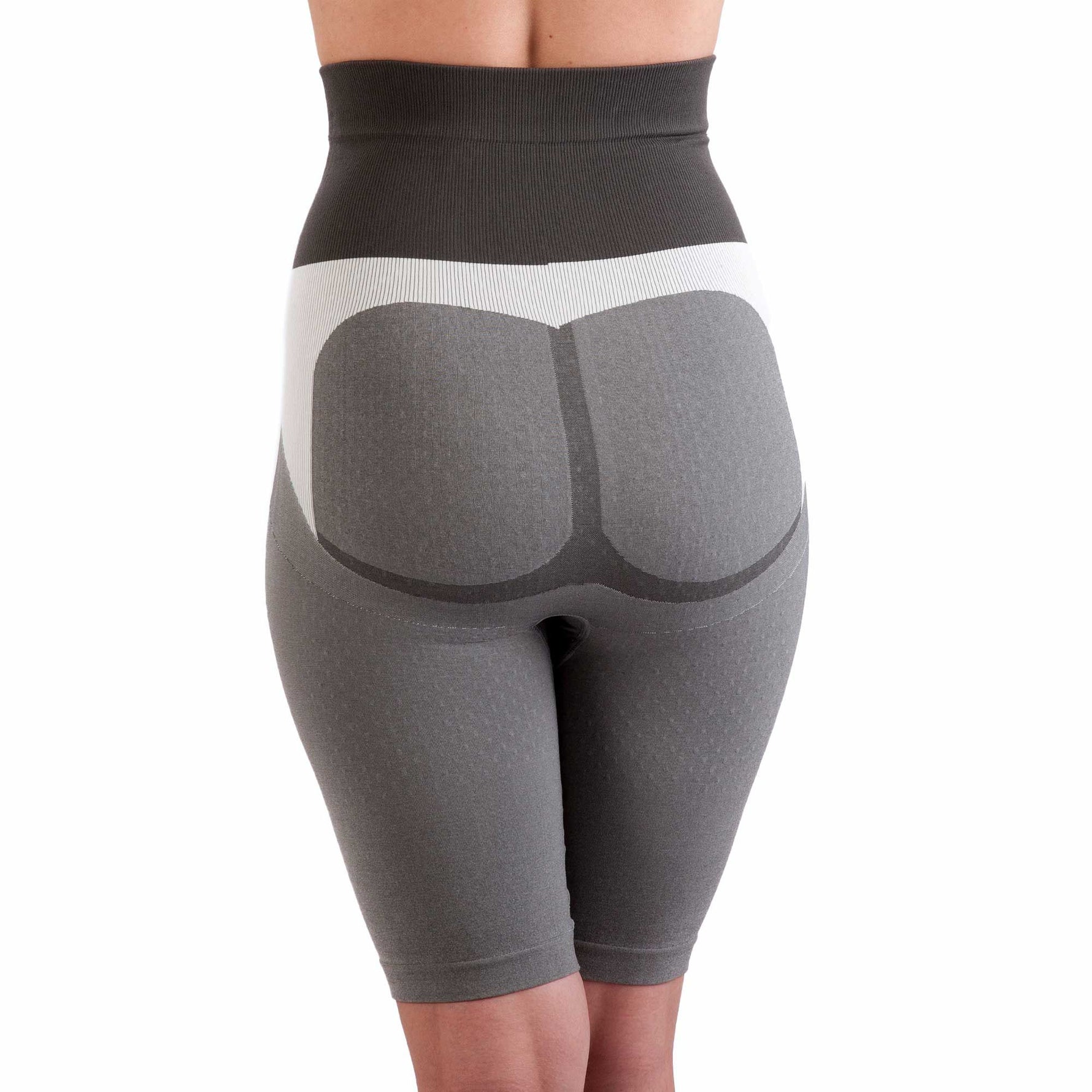 Back view of Mass & Slim shapewear shorts lifting and smoothing the appearance of thighs and glutes