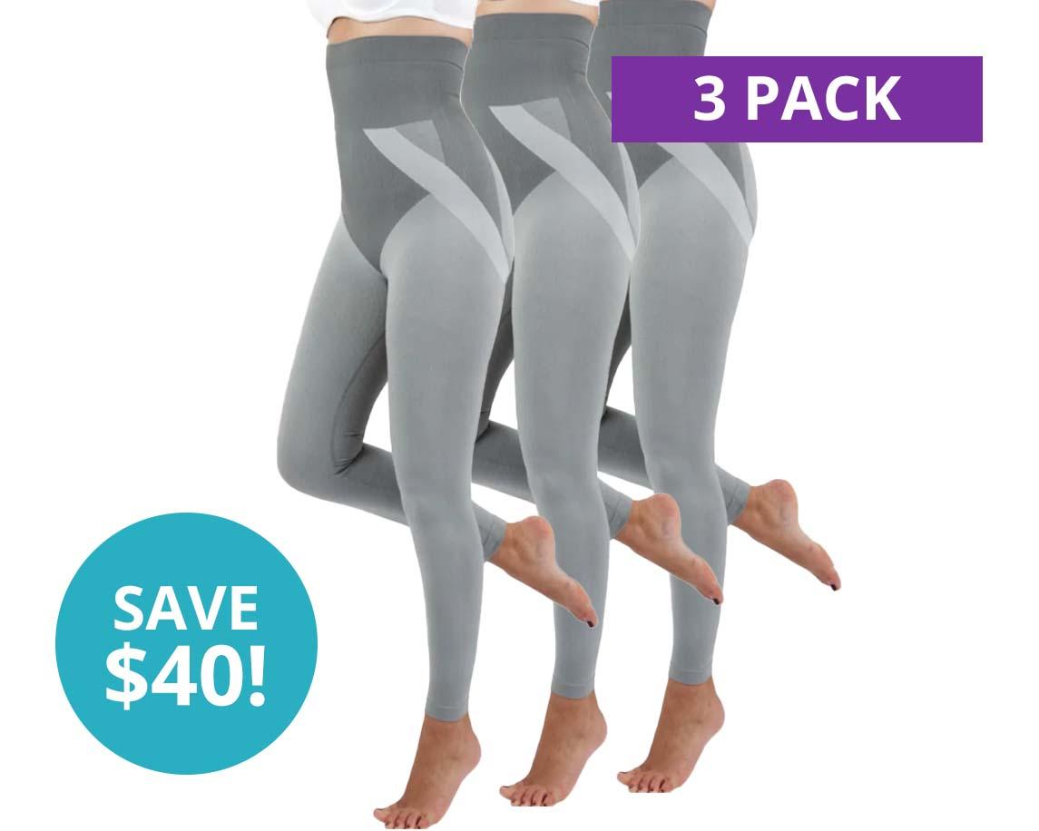 Mass & Slim Shapewear Leggings (3-Pack) - TheBlackPurple